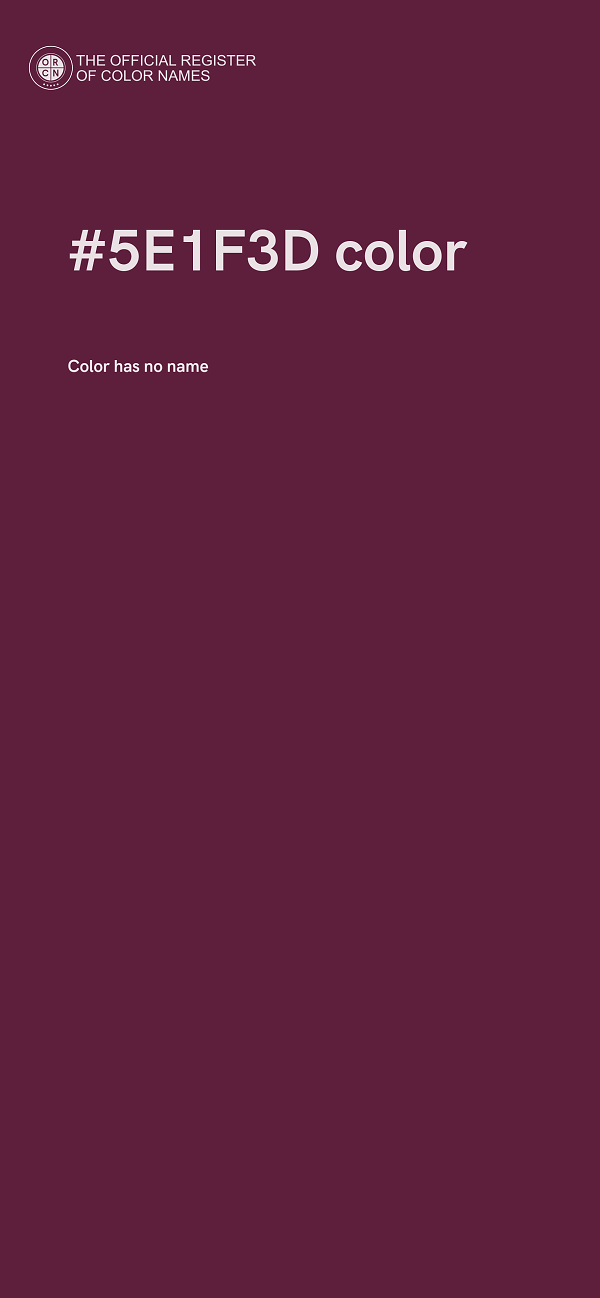 #5E1F3D color image