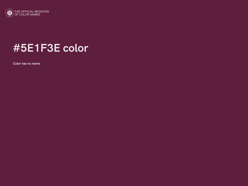 #5E1F3E color image