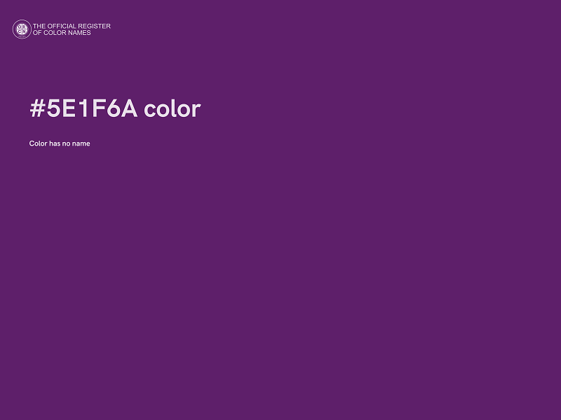 #5E1F6A color image