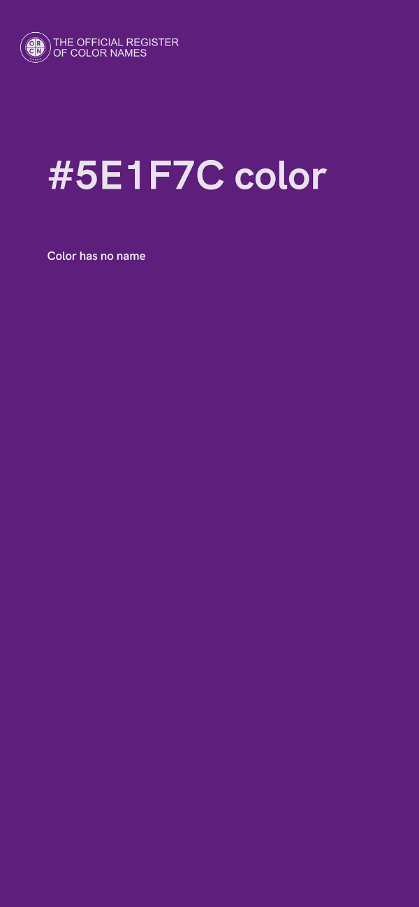 #5E1F7C color image