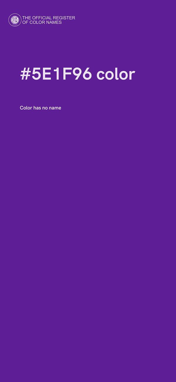 #5E1F96 color image