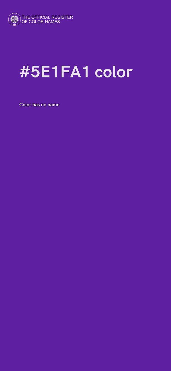 #5E1FA1 color image