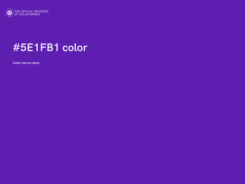 #5E1FB1 color image