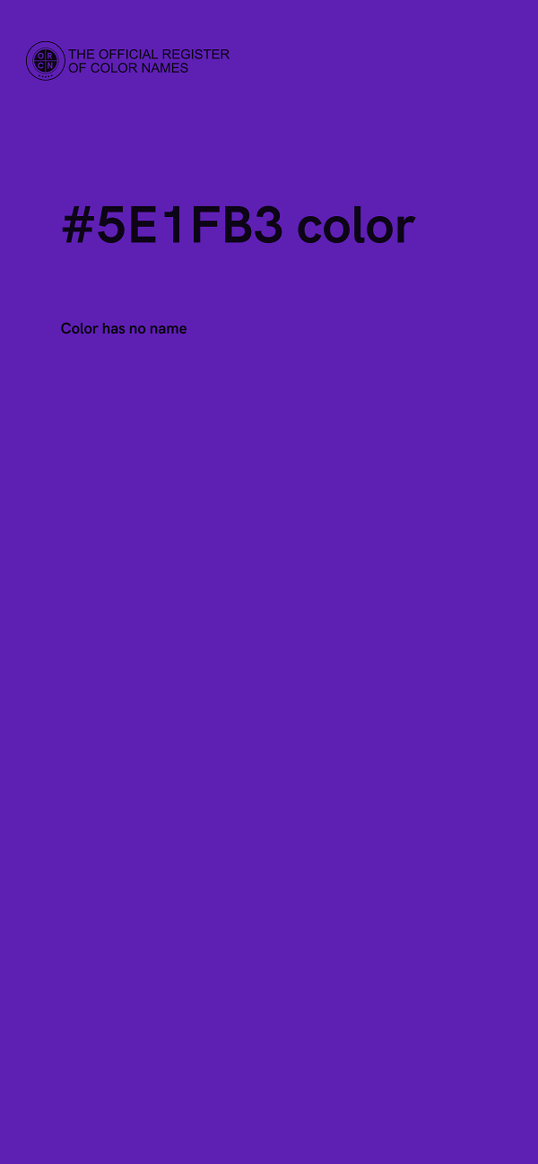 #5E1FB3 color image