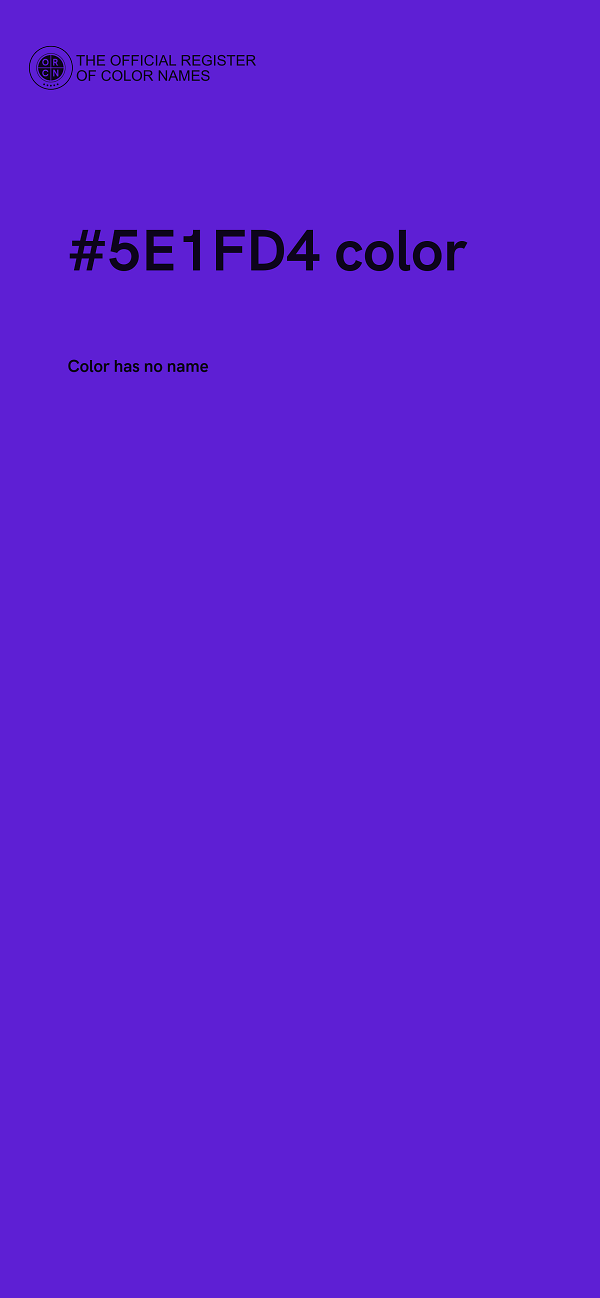 #5E1FD4 color image
