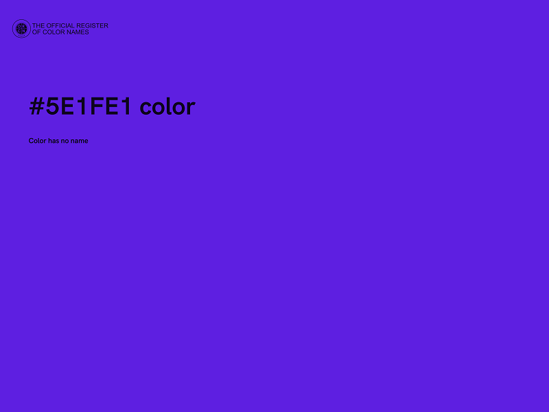 #5E1FE1 color image