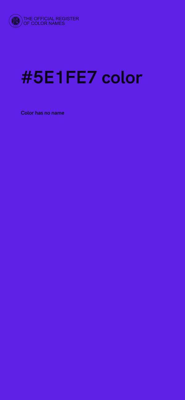 #5E1FE7 color image