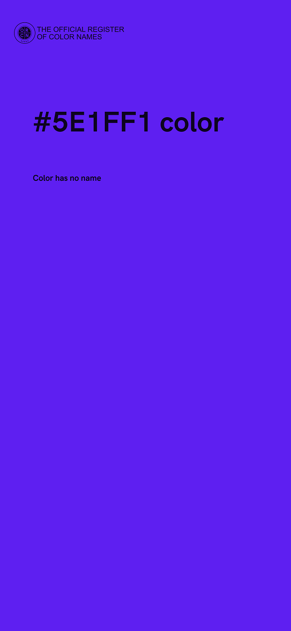 #5E1FF1 color image