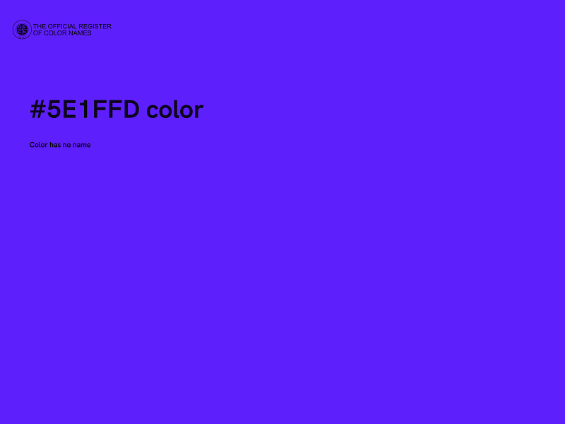 #5E1FFD color image