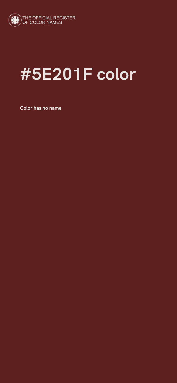 #5E201F color image