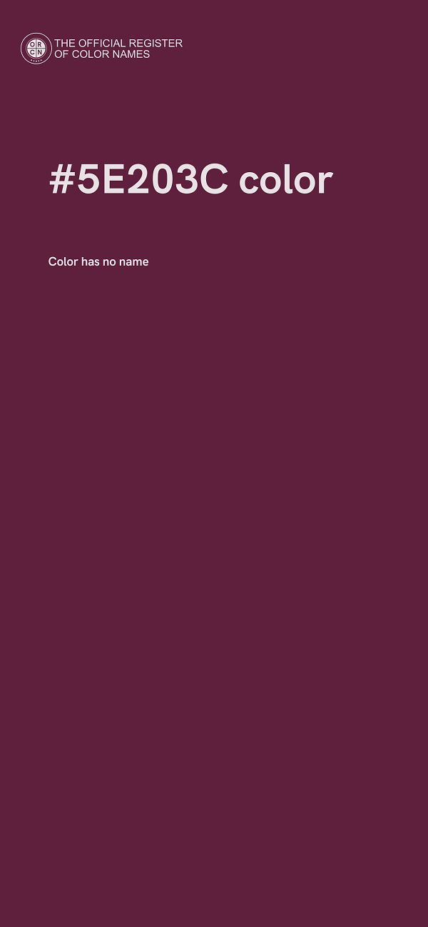 #5E203C color image
