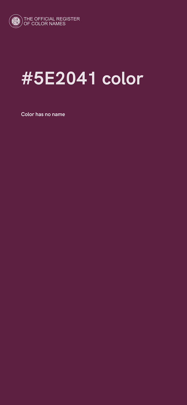 #5E2041 color image