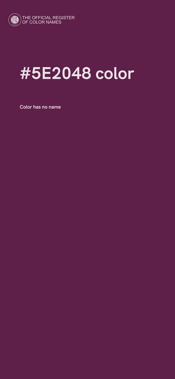 #5E2048 color image