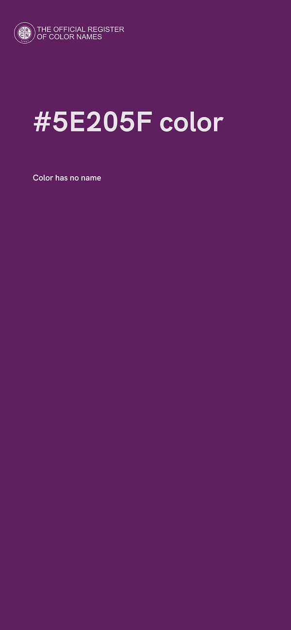 #5E205F color image