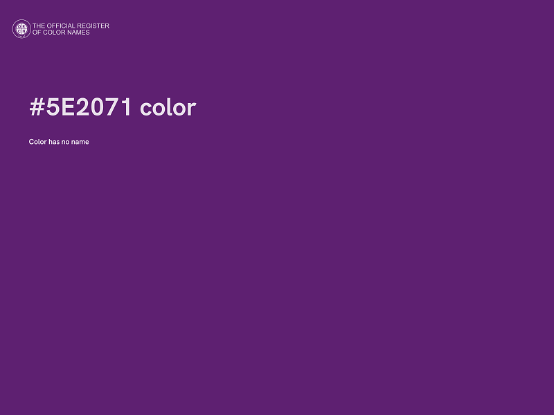 #5E2071 color image