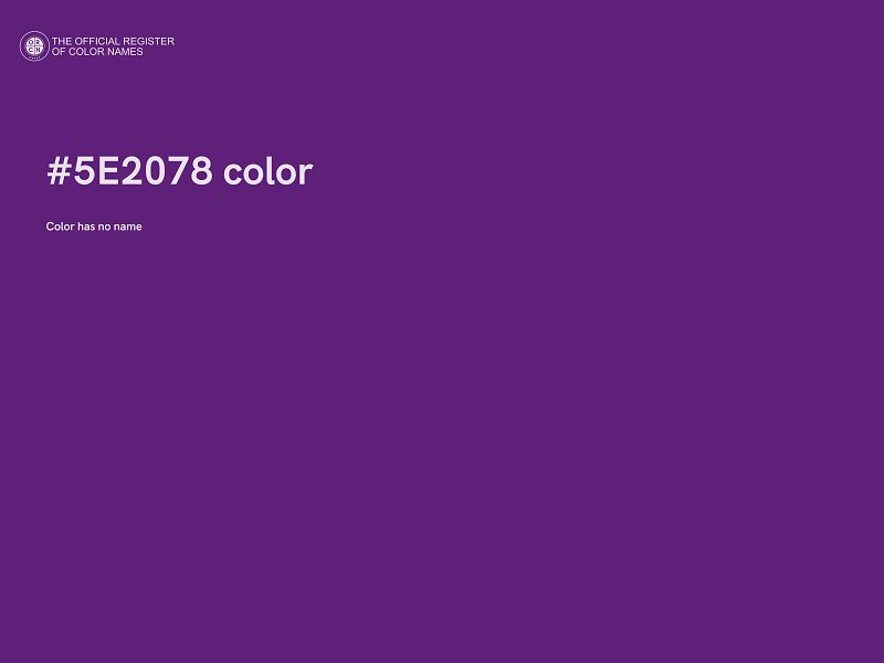 #5E2078 color image