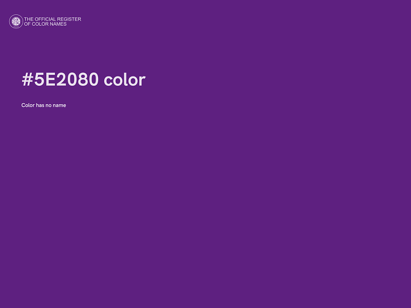 #5E2080 color image