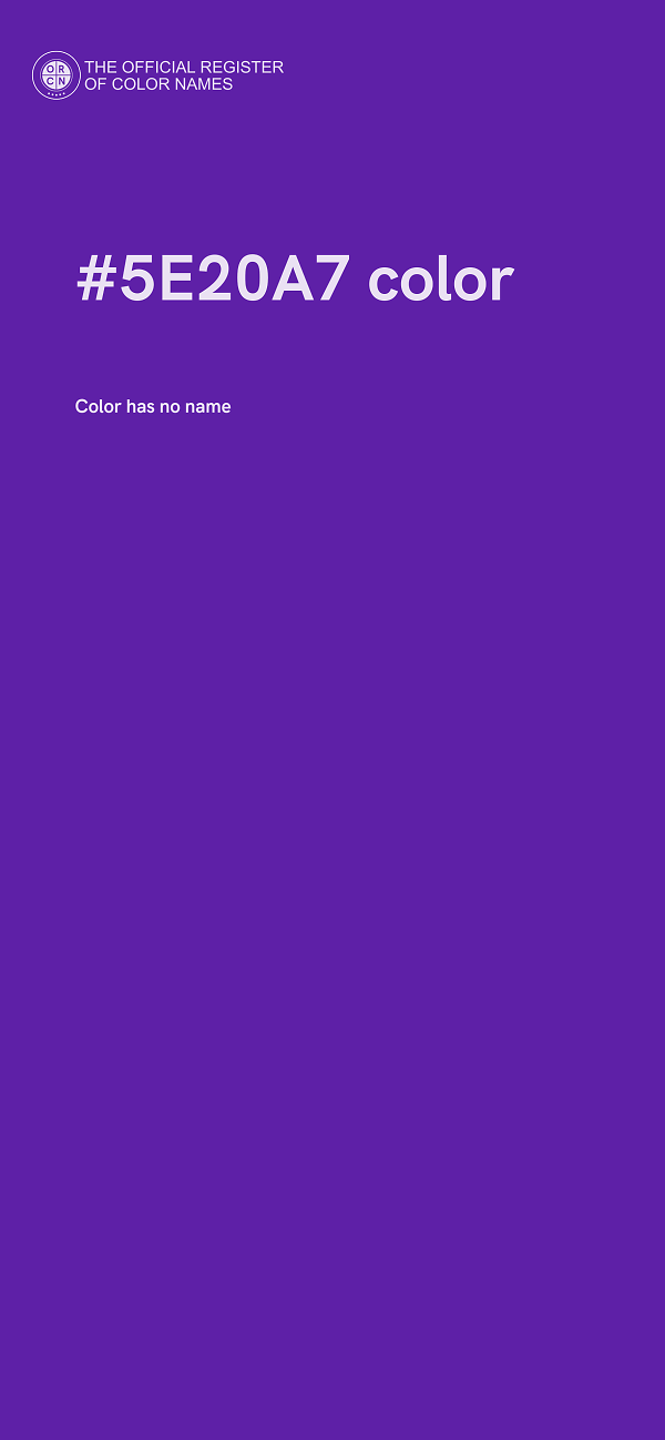 #5E20A7 color image