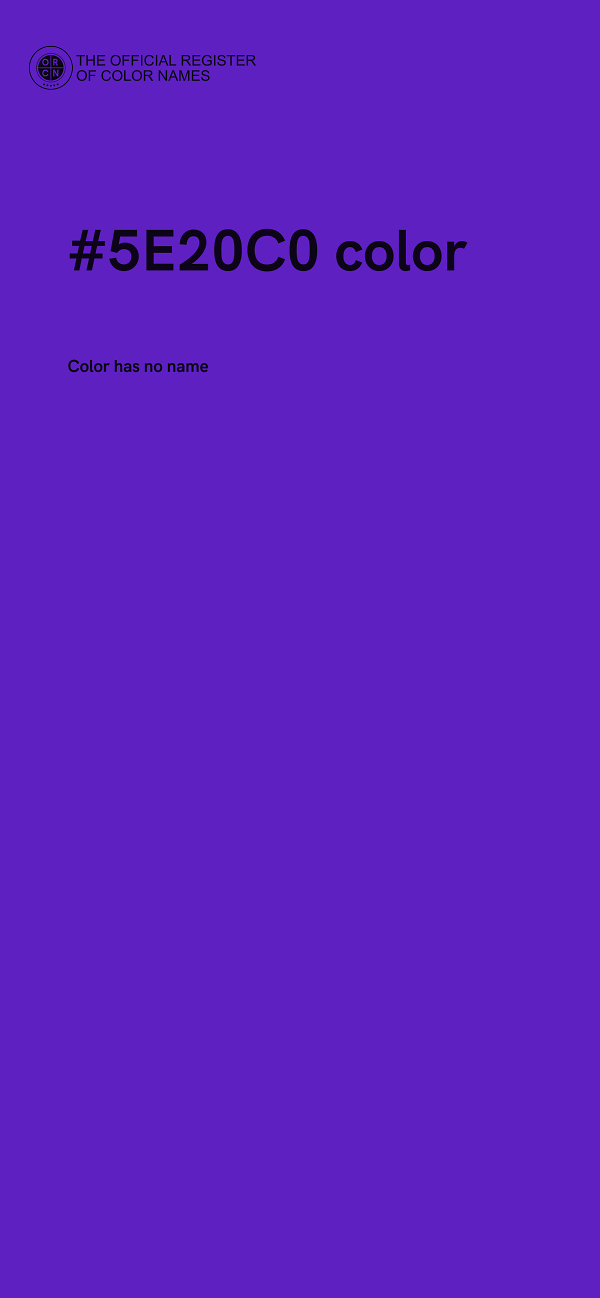 #5E20C0 color image