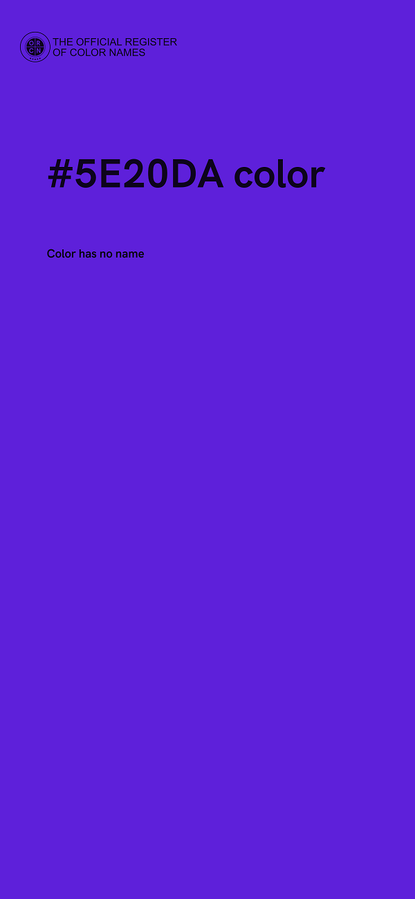#5E20DA color image