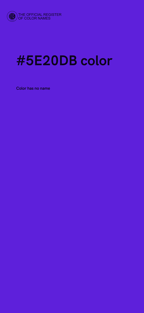 #5E20DB color image