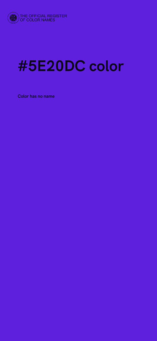 #5E20DC color image