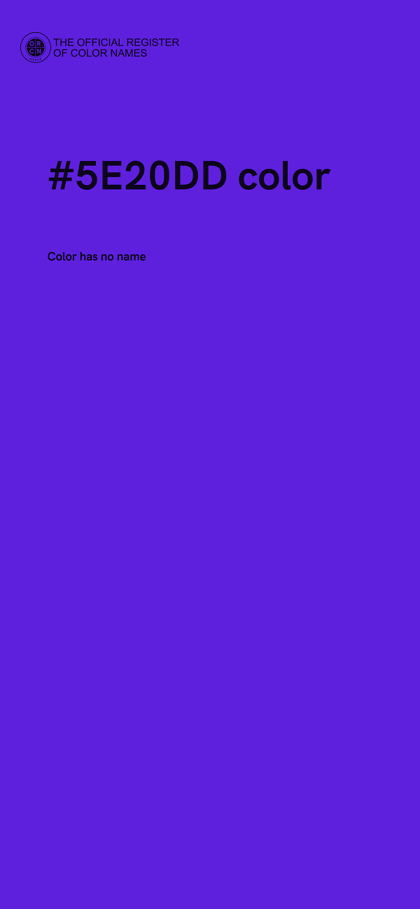 #5E20DD color image