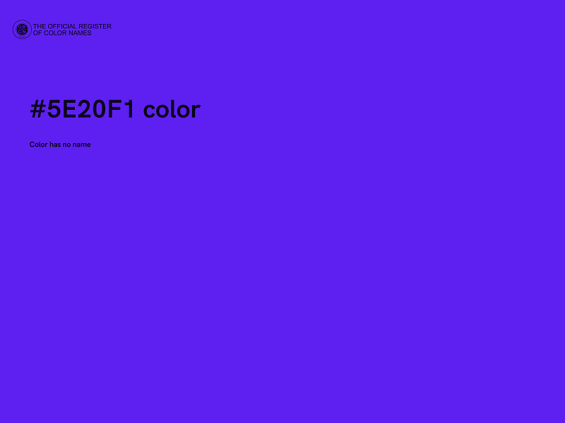 #5E20F1 color image