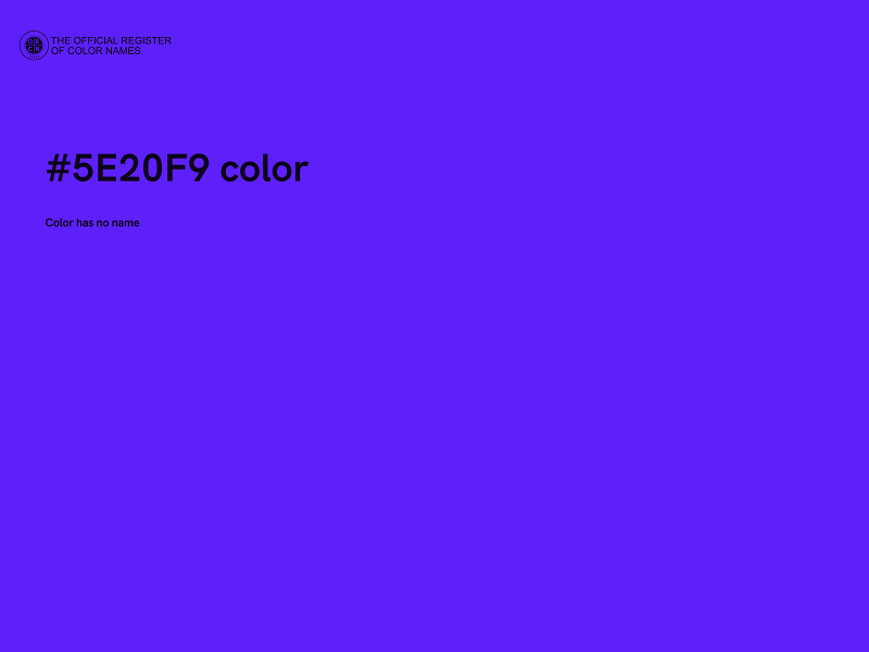 #5E20F9 color image