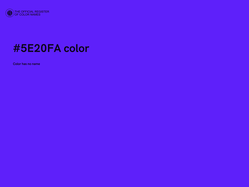 #5E20FA color image