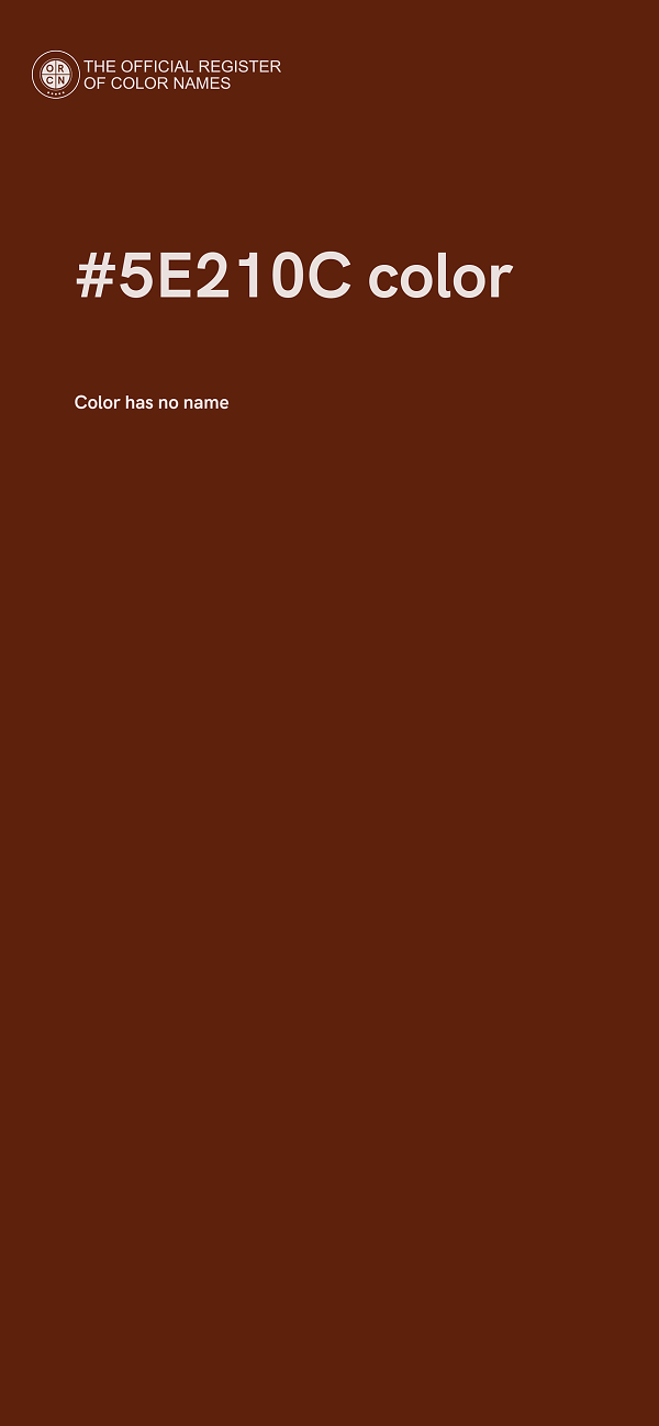 #5E210C color image