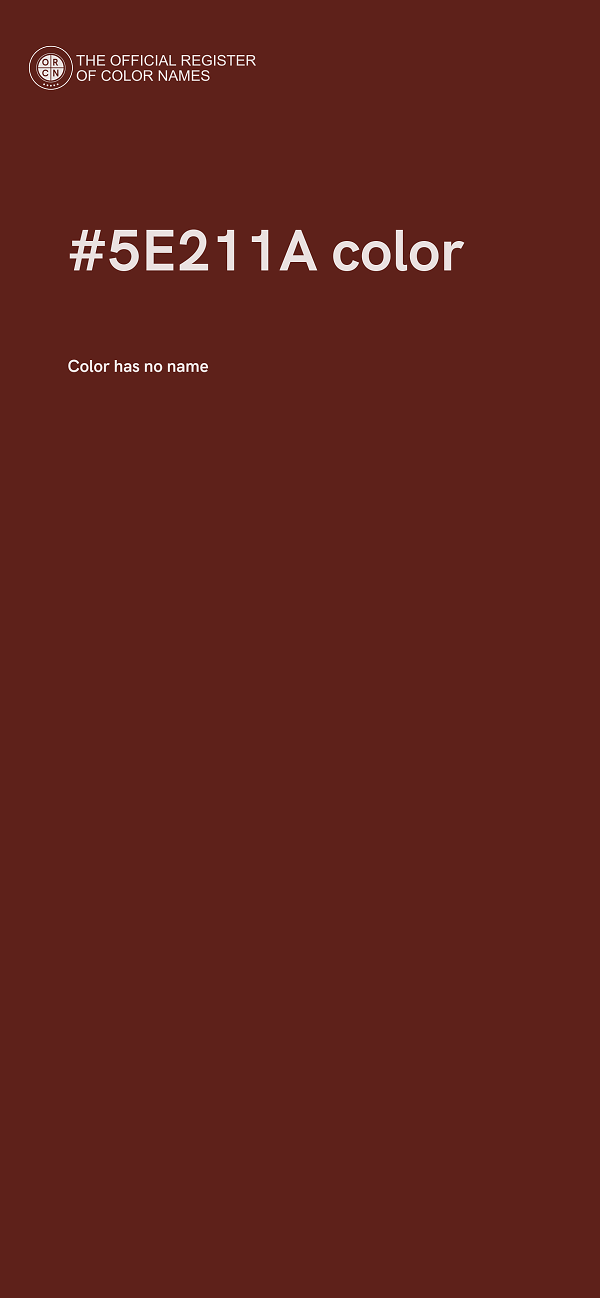 #5E211A color image