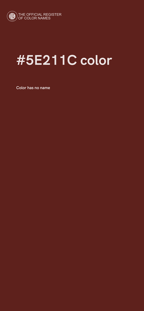 #5E211C color image