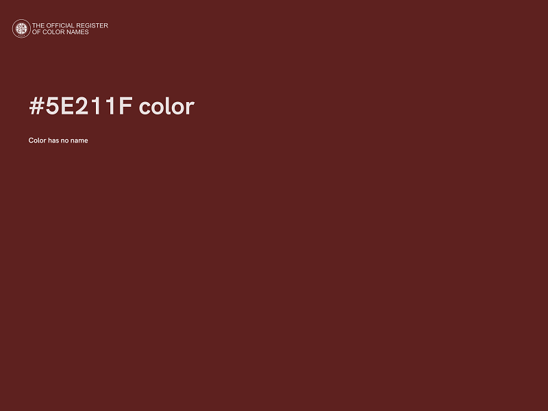 #5E211F color image