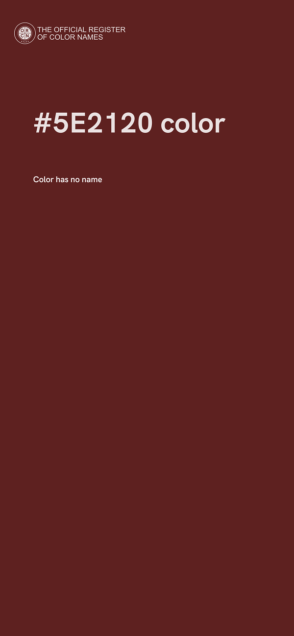 #5E2120 color image