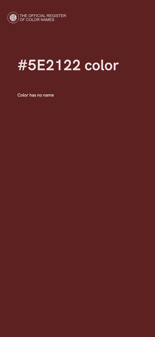 #5E2122 color image