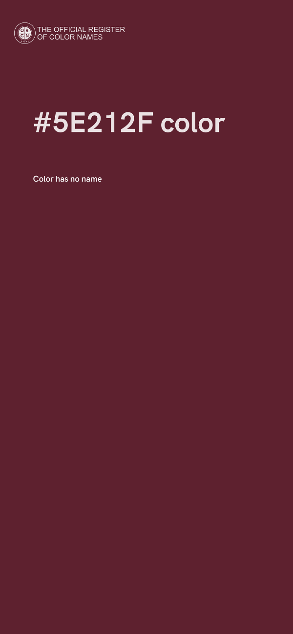 #5E212F color image