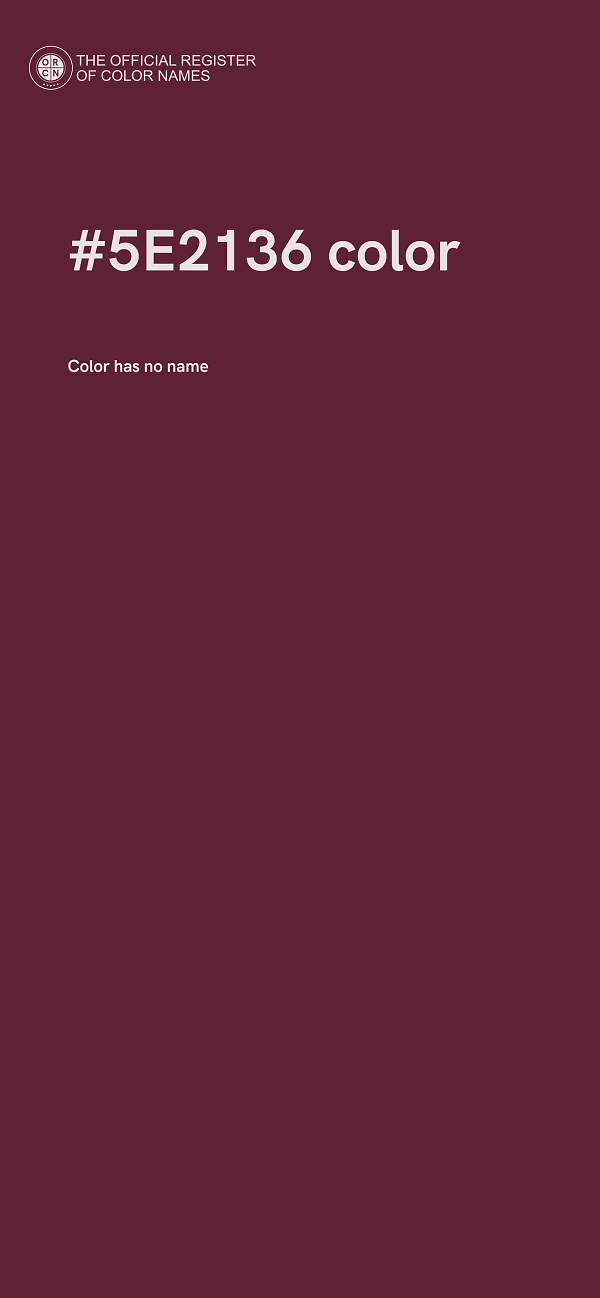 #5E2136 color image