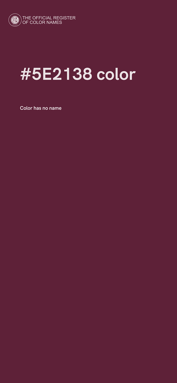 #5E2138 color image