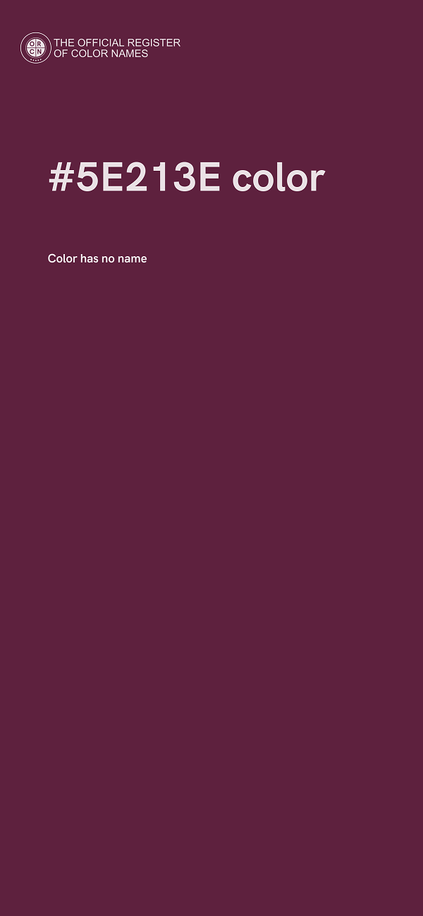 #5E213E color image