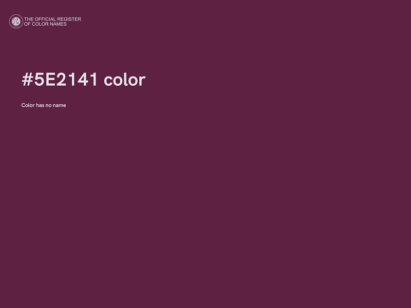 #5E2141 color image