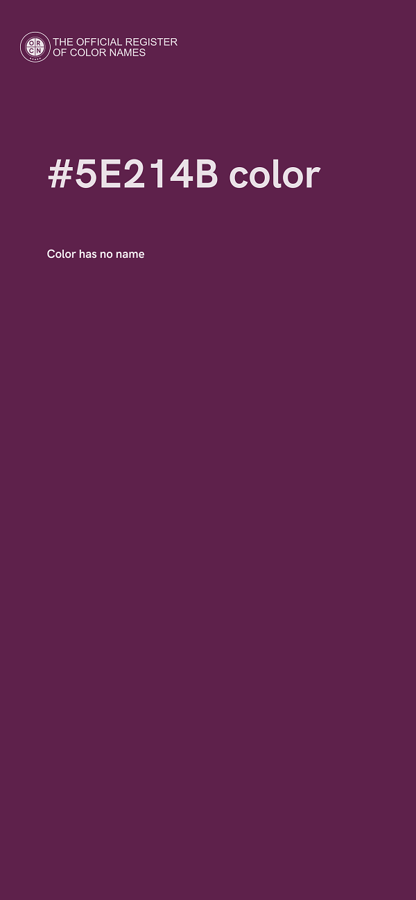 #5E214B color image