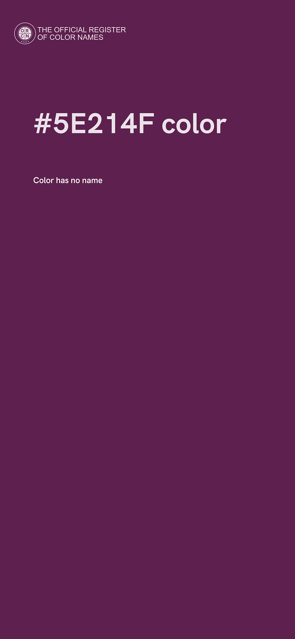 #5E214F color image