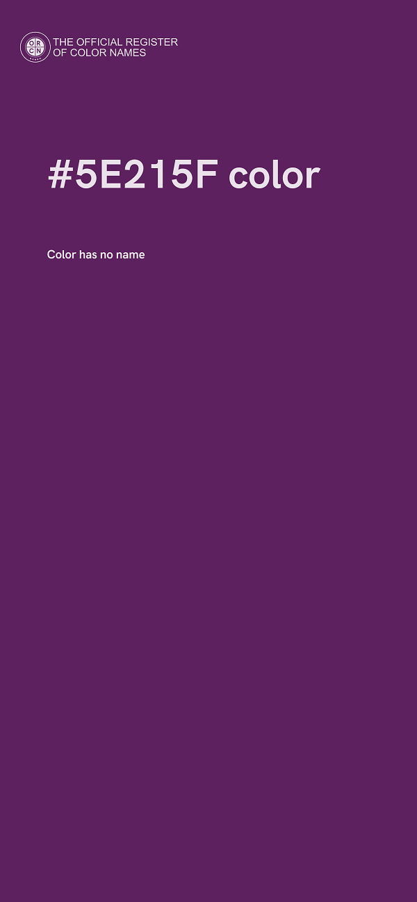 #5E215F color image