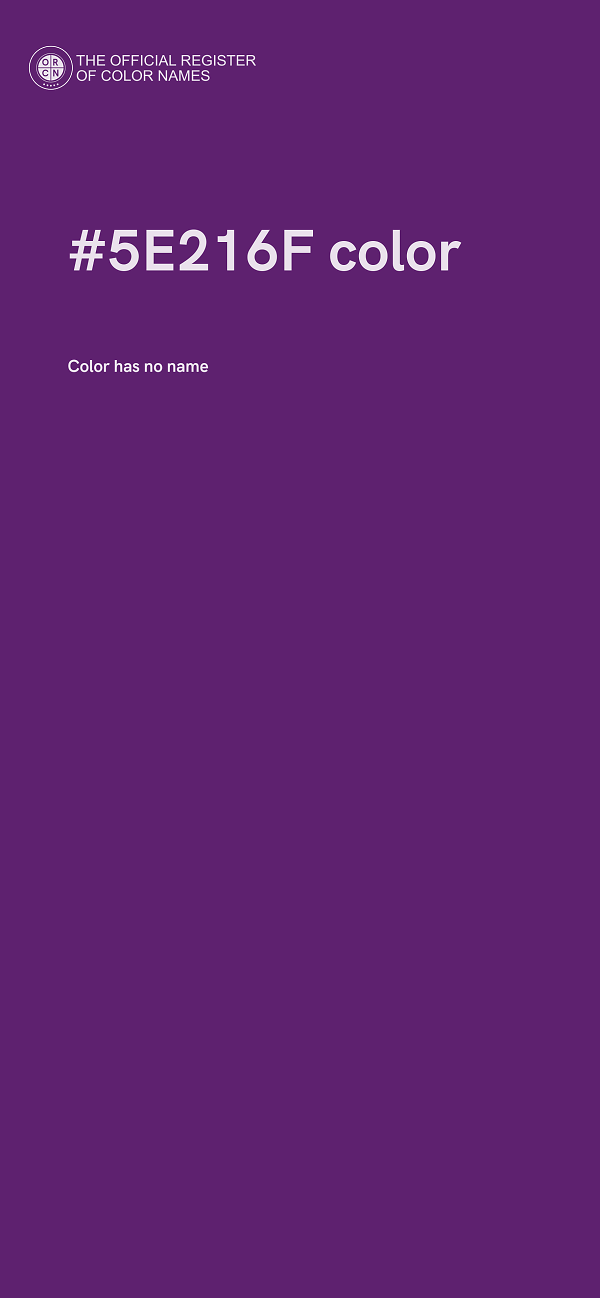 #5E216F color image