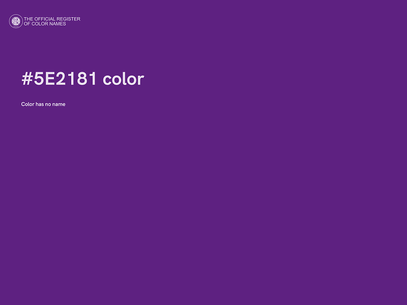 #5E2181 color image