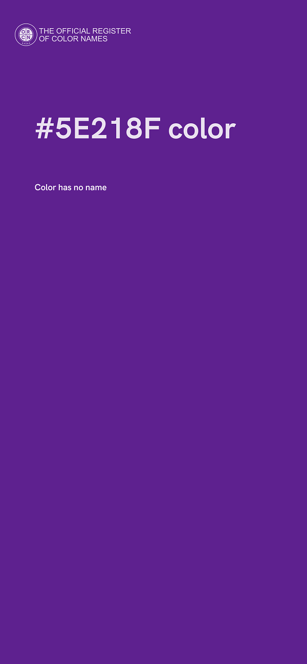 #5E218F color image