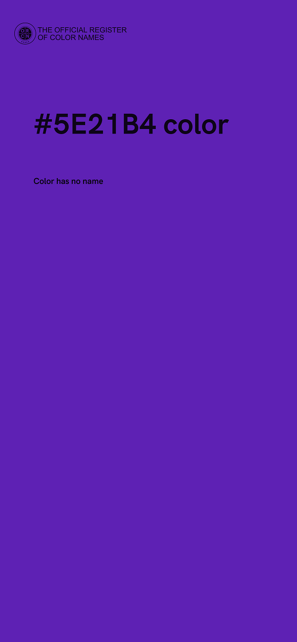 #5E21B4 color image