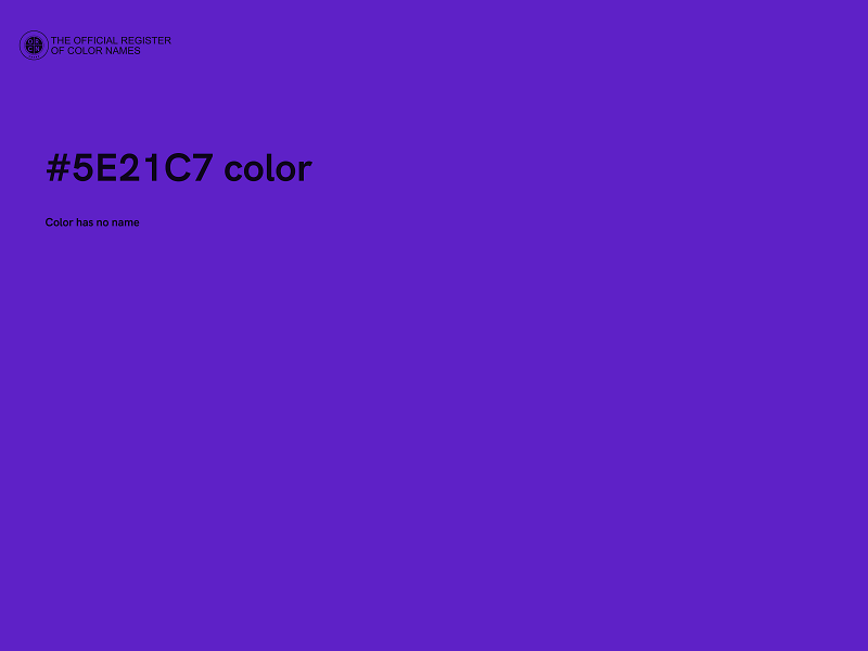 #5E21C7 color image