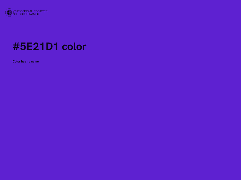 #5E21D1 color image